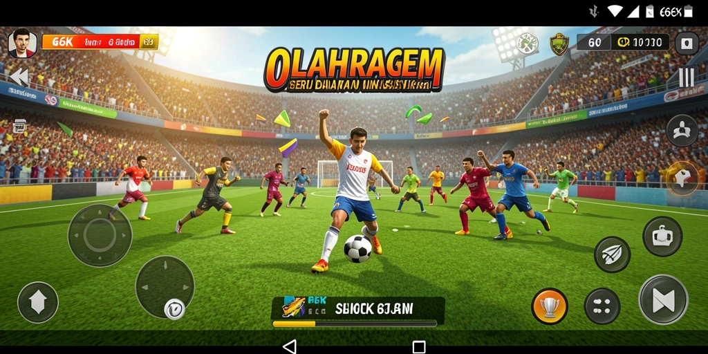 Tangkapan layar 66K menampilkan gameplay olahraga yang kompetitif dan menarik.