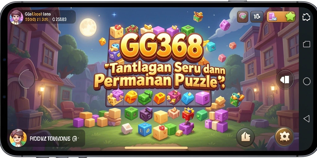 Screenshot menampilkan aksi mendebarkan dalam gameplay Puzzle GG368.