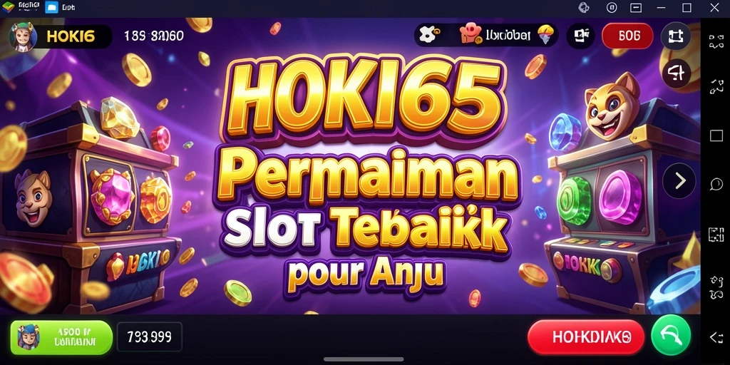 Tampilan gameplay HOKI65 yang menarik dan penuh warna.