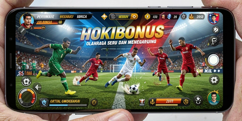 Screenshot HOKIBONUS menampilkan pemain beraksi dalam game olahraga yang seru.