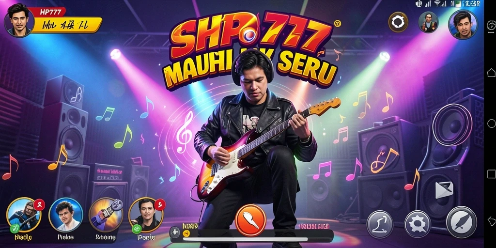 Tampilan gameplay HP777 yang menarik dengan lagu-lagu yang seru.