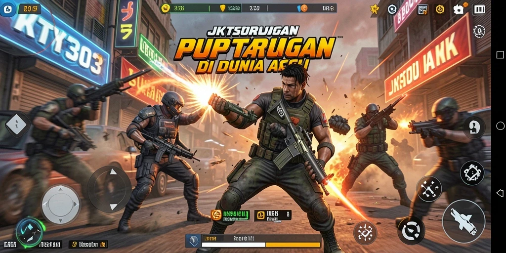 Screenshot JKT303 menampilkan aksi bertarung yang mendebarkan dan grafis yang memukau.
