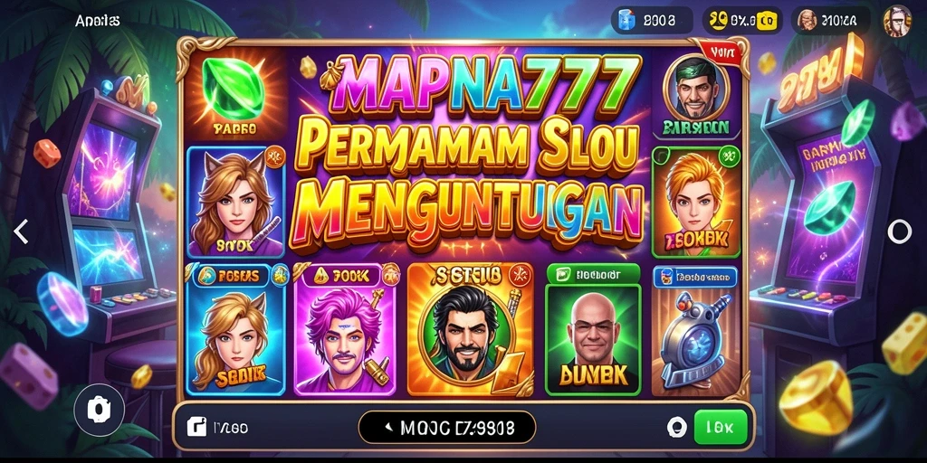 Tampilan gameplay menarik dari MAPNA777 dengan animasi Slot yang memukau.