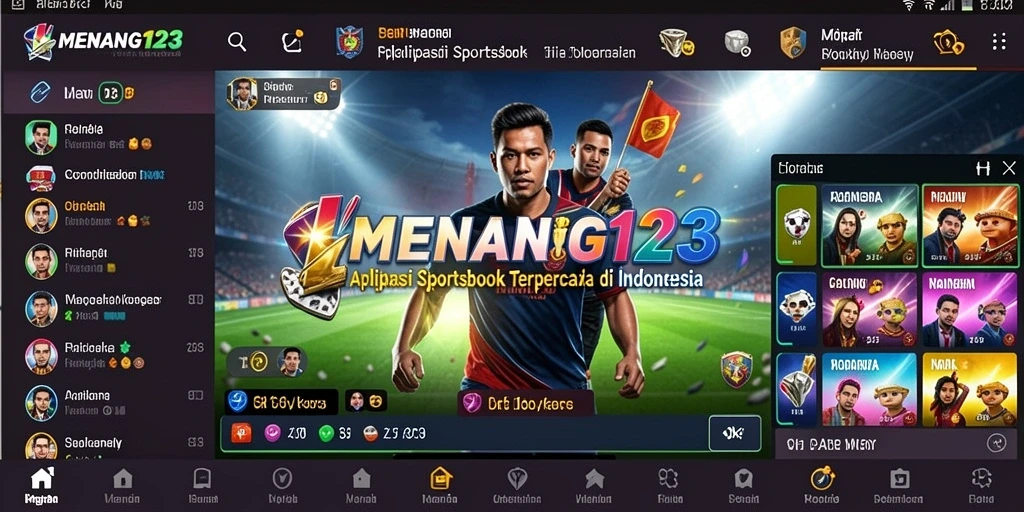 Tampilan menarik dari aplikasi MENANG123 saat melakukan taruhan Sportsbook.