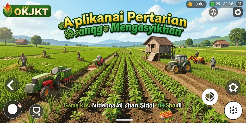 Tampilan mengesankan dari gameplay pertanian di OKJKT.
