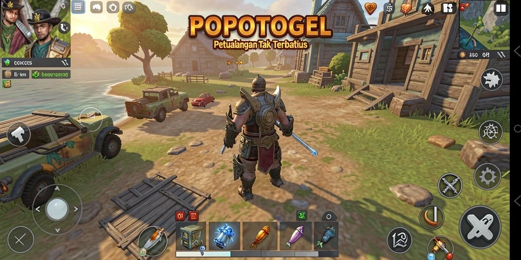Tangkapan layar menampilkan petualangan seru di dunia Open World.