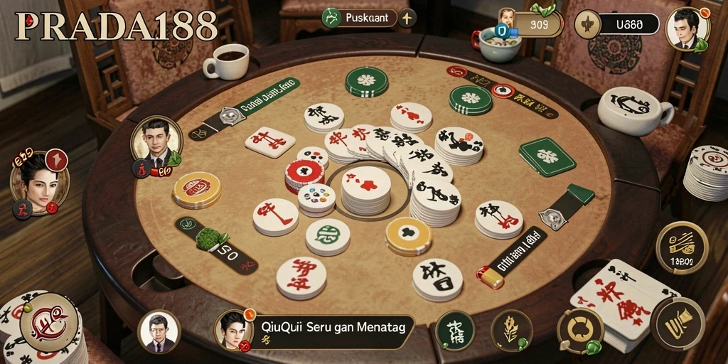 Screenshot dari gameplay seru QiuQiu di PRADA188.