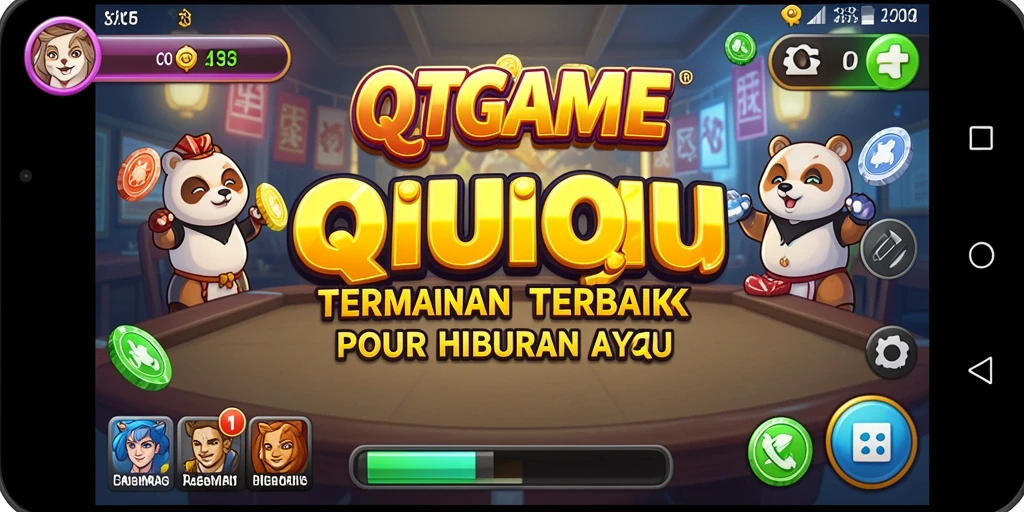 Tampilan gameplay QTGAME QiuQiu yang seru dan menarik.
