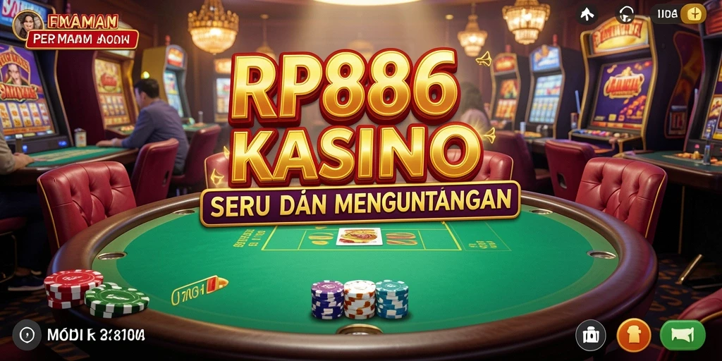 Tampilan gameplay RP886 yang menarik dan menghibur di dunia kasino.