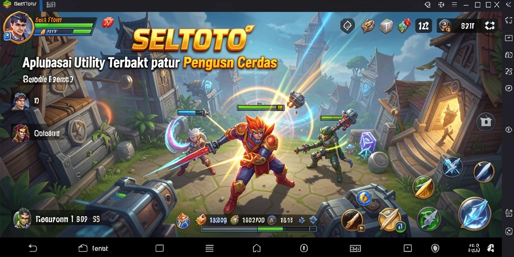Tampilan antarmuka utama SELTOTO dengan fitur utilitas yang menarik.