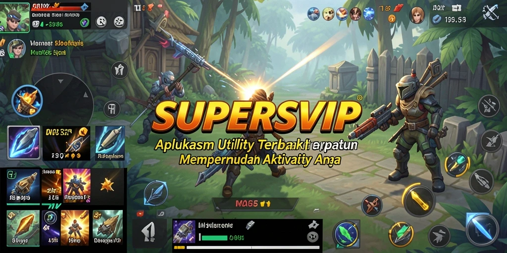 Tangkapan layar utama SUPERSVIP menampilkan antarmuka intuitif dan fitur produktivitas.