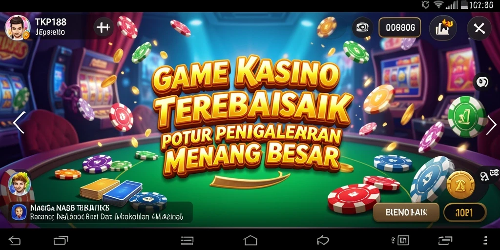 Screenshot utama TKP188 menampilkan gameplay kasino yang mendebarkan dan menarik.