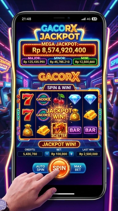 Galeri aplikasi yang tersedia dalam gacorx, menunjukan keragaman kategori.